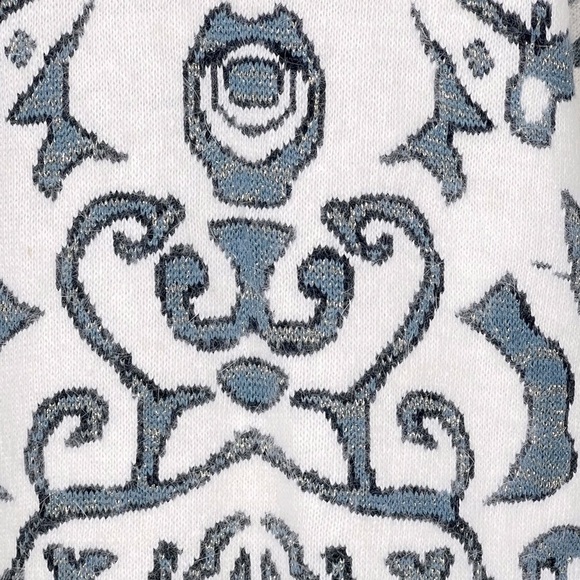 VTG CARDUCCI Abstract Angora Blend Long Sleeve Open Cardigan Women's Size L - Picture 10 of 16